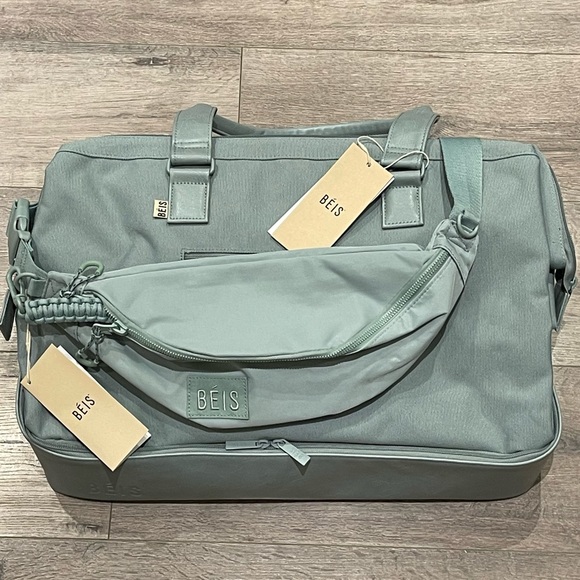 BEIS Handbags - [beis] BUNDLE The Weekender & The Sport Pack - Slate